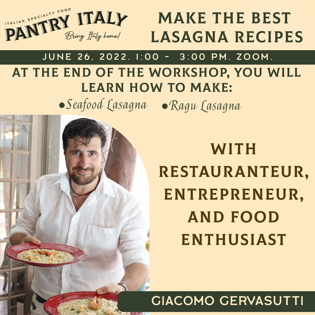 Make the Best Lasagna Recipes Workshop