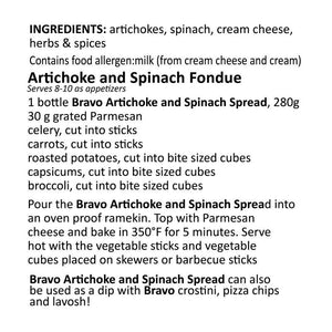Artichoke & Spinach Spread (Bravo)