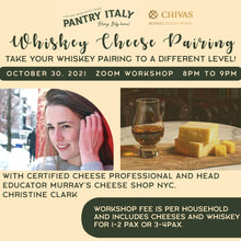 Load image into Gallery viewer, Whiskey Cheese Pairing Workshop with Christine Clark
